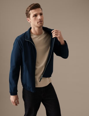 

Mens Autograph Bomber Jacket with Stormwear™ - Navy, Navy