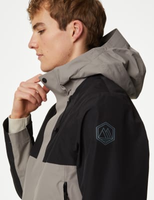 

Mens M&S Collection Waterproof Hooded Anorak with Stormwear™ - Grey Mix, Grey Mix