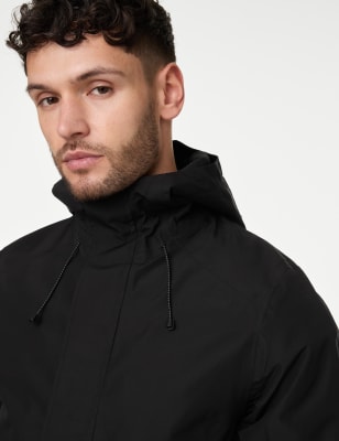 

Mens M&S Collection Waterproof Hooded Anorak - Black, Black