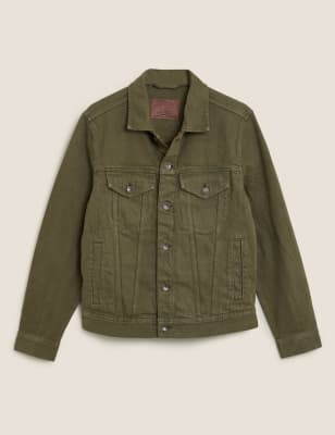 Marks and spencer khaki cheap jacket