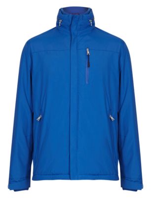 Winst Toerist Vooruitzicht Water Resistant Concealed Hood Mock Layer Jacket | M&S Collection | M&S