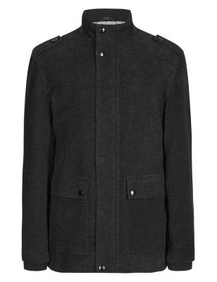 Cotton Rich Tailored Fit Moleskin Jacket | M&S Collection | M&S