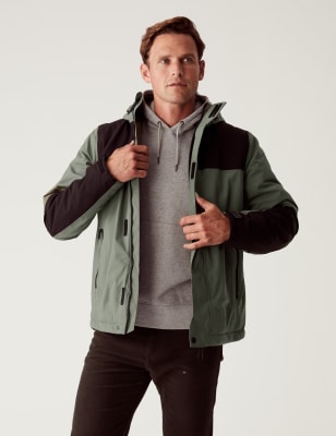 

Mens M&S Collection Colour Block Anorak with Stormwear™ - Khaki Mix, Khaki Mix