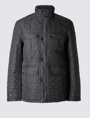 m&s quilted jacket mens