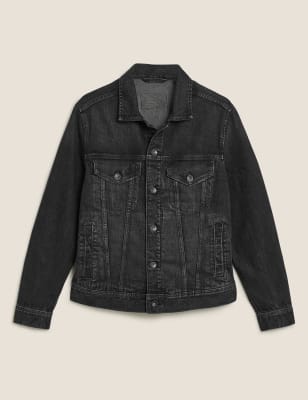 

Mens M&S Collection Denim Jacket - Black, Black