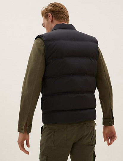 Feather and Down Puffer Gilet