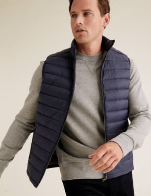 Feather and Down Gilet with Stormwear™, M&S Collection