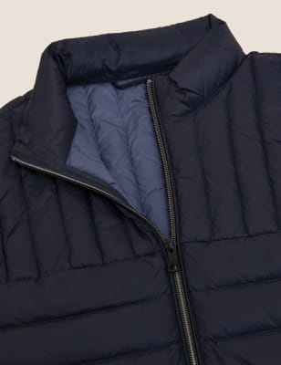 

Mens M&S Collection Feather and Down Recycled Gilet - Navy, Navy