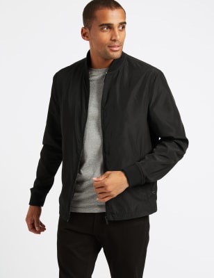 Baseball Neck Bomber Jacket | M&S Collection | M&S