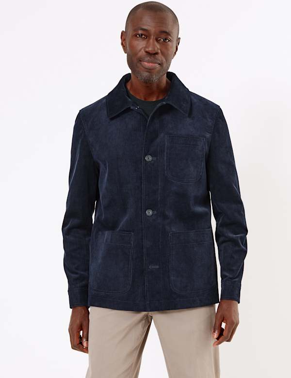 Pure Cotton Corduroy Utility Jacket