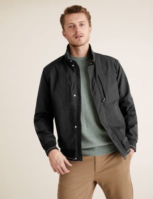 Fleece Lined Bomber Jacket with Stormwear™  - HK