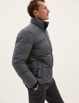 

Mens M&S Collection Puffer Jacket with Thermowarmth™ - Grey, Grey
