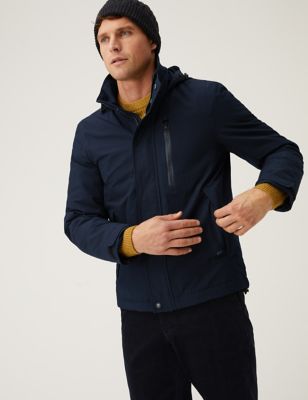 

Mens M&S Collection Fleece Lined Windbreaker Jacket with Stormwear™ - Dark Navy, Dark Navy