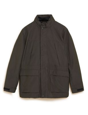 M&S Mens Double Collar Jacket with Stormwear 