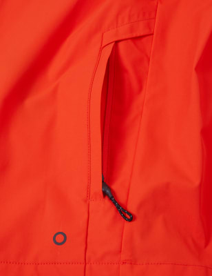 

Mens GOODMOVE Recycled Lightweight Funnel Neck Jacket - Orange, Orange