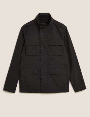 

Mens M&S Collection Modern Utility Jacket - Black, Black