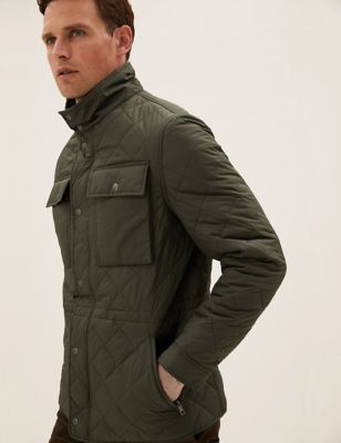 

Mens M&S Collection Quilted Jacket with Stormwear™ - Khaki, Khaki