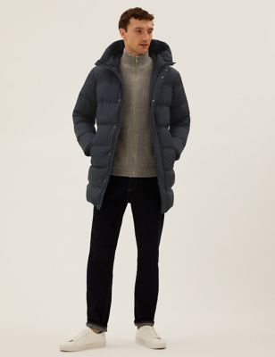 

Mens M&S Collection Parka Jacket with Stormwear™ - Navy, Navy