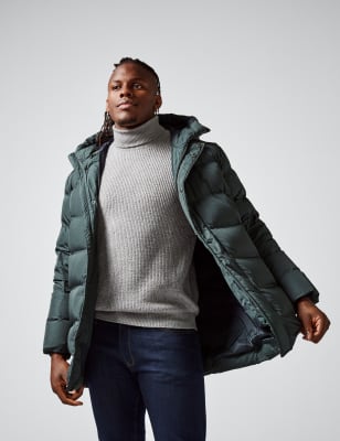 

Mens M&S Collection Parka Jacket with Stormwear™ - Green, Green