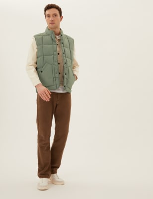 

Mens M&S Collection Steppweste mit Thermowarmth™ - Light Khaki, Light Khaki