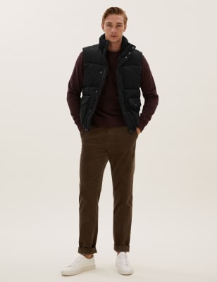 

M&S Collection Chaleco de pana con relleno con Thermowarmth™Mens - Black, Black