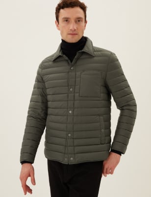 

Mens M&S Collection Feather and Down Jacket with Stormwear™ - Mole, Mole