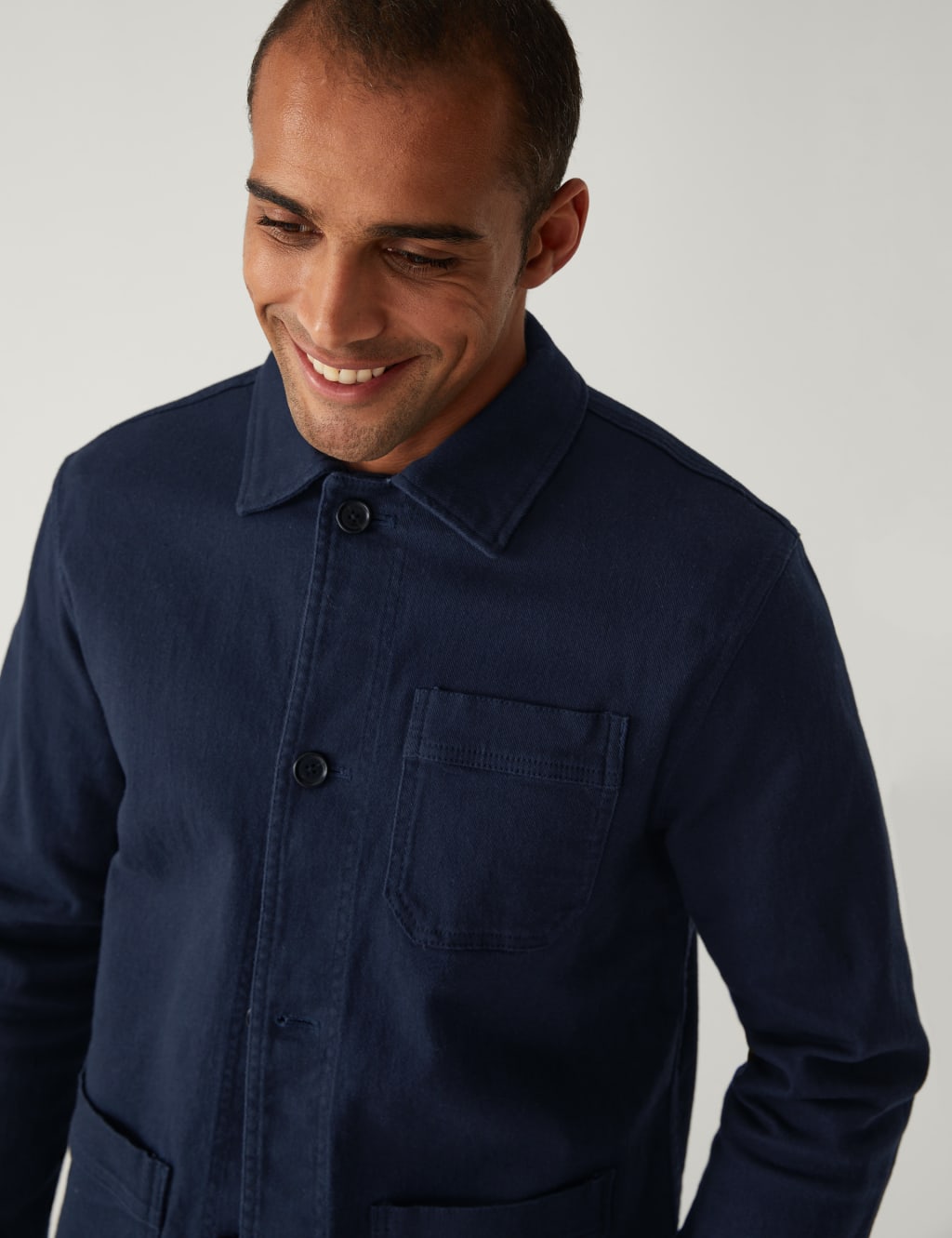 Cotton Rich Lightweight Chore Jacket image 3