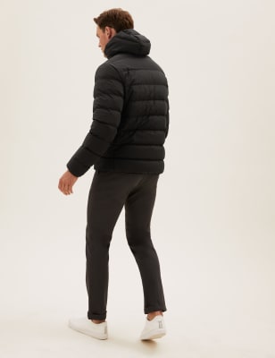 

Mens M&S Collection Hooded Feather and Down Puffer Jacket - Black, Black