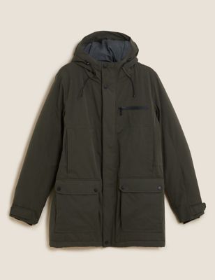 M&S Mens Cotton Parka Jacket with Thermowarmth 