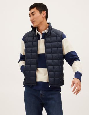 

Mens M&S Collection Feather and Down Quilted Gilet - Navy, Navy