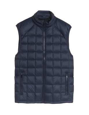 

Mens M&S Collection Feather and Down Quilted Gilet - Navy, Navy