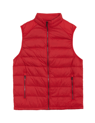 

Mens M&S Collection Feather and Down Gilet - Red, Red