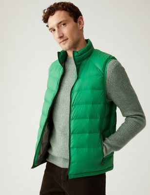 

Mens M&S Collection Feather and Down Gilet - Emerald, Emerald
