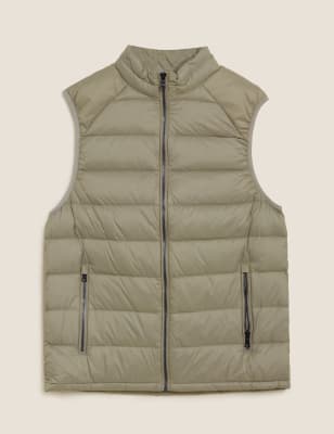 

Mens M&S Collection Feather and Down Gilet - Stone, Stone