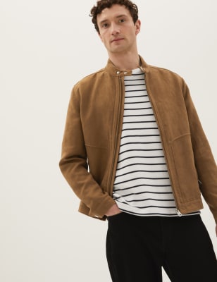 Marks and spencer on sale faux suede jacket