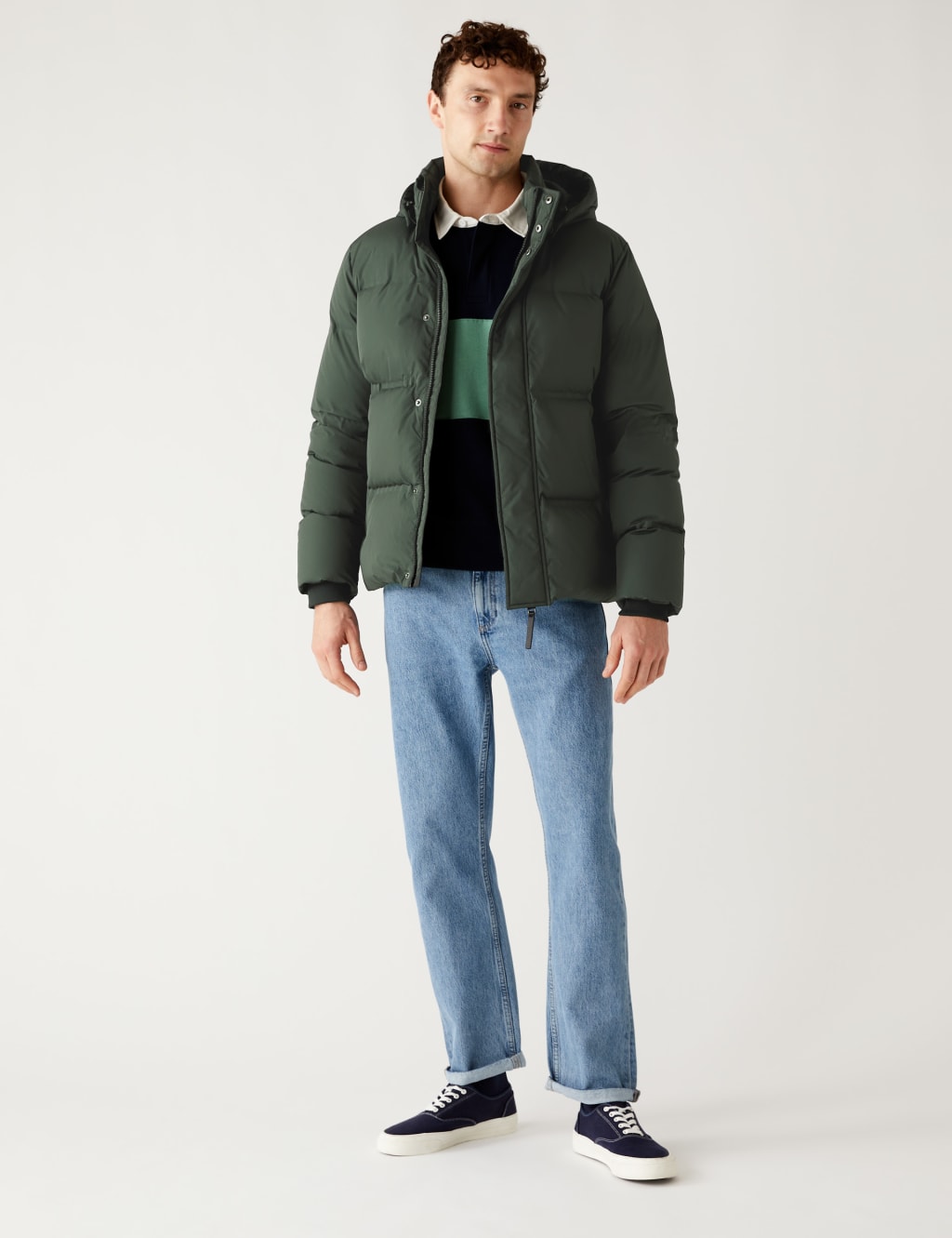 Feather and Down Puffer Jacket image 3