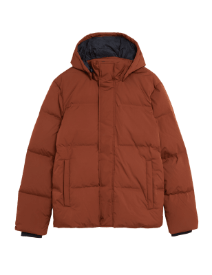 

Mens M&S Collection Feather and Down Puffer Jacket - Rust, Rust