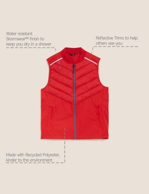 

Mens GOODMOVE Running Gilet with Stormwear™ - Red, Red