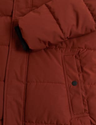 

Mens M&S Collection Hooded Puffer Jacket with Thermowarmth™ - Rust, Rust