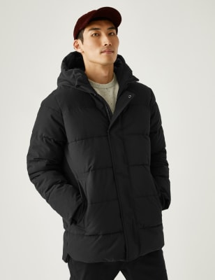 

M&S Collection Chaqueta acolchada con capucha con Thermowarmth™Mens - Black, Black