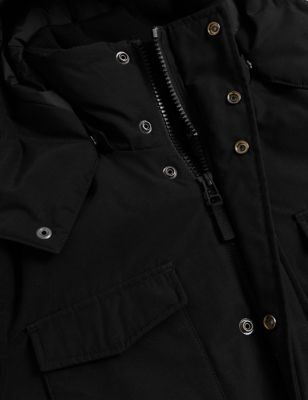 

Mens M&S Collection Padded Parka Jacket with Thermowarmth™ - Black, Black