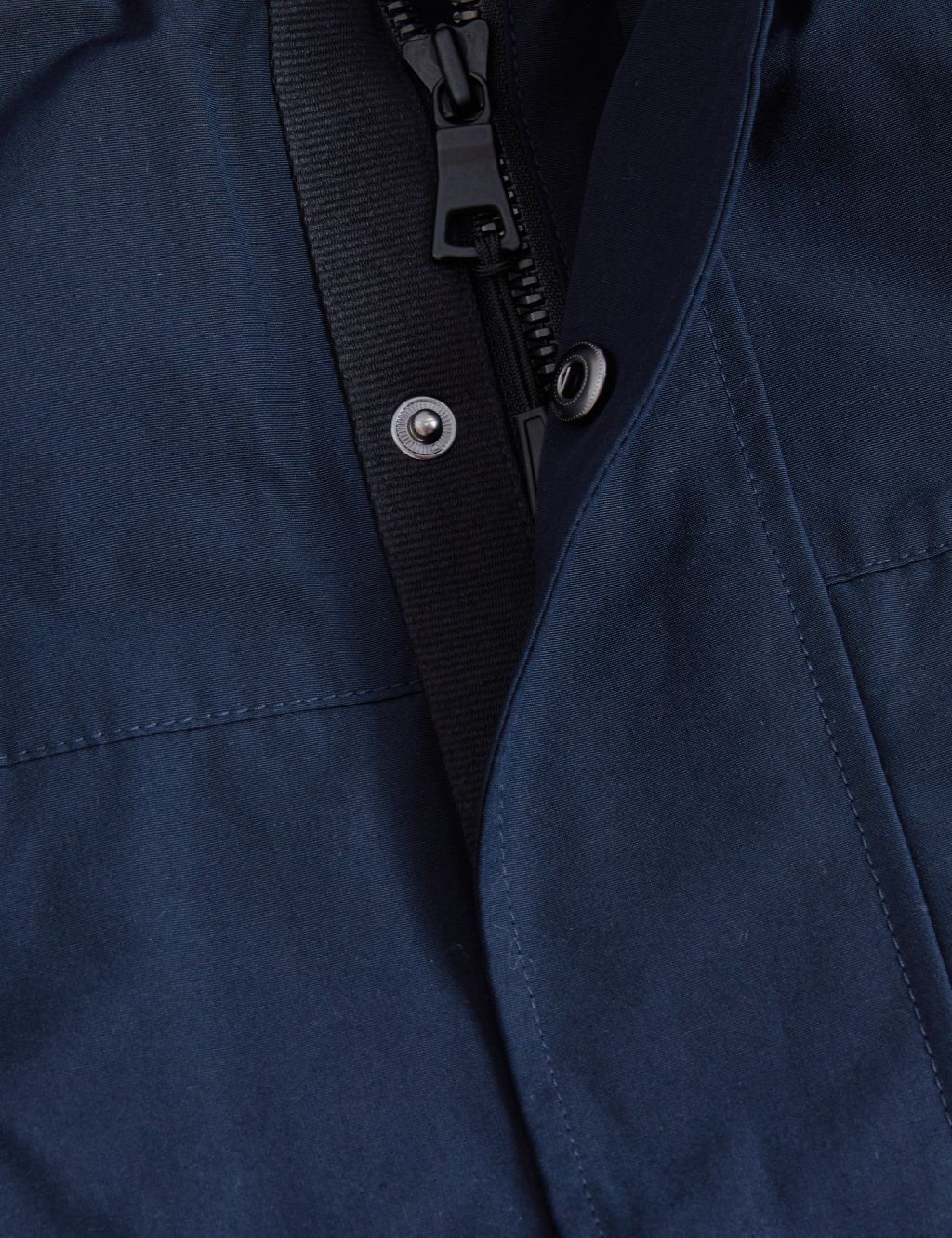 Cotton Blend Double Collar Technical Jacket image 5