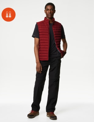 

Mens M&S Collection Feather and Down Gilet with Stormwear™ - Red, Red