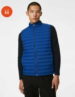 

Mens M&S Collection Feather and Down Gilet with Stormwear™ - Cobalt, Cobalt