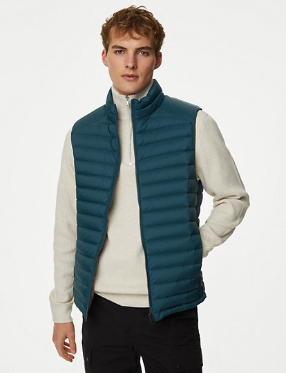 Feather and Down Gilet with Stormwear™