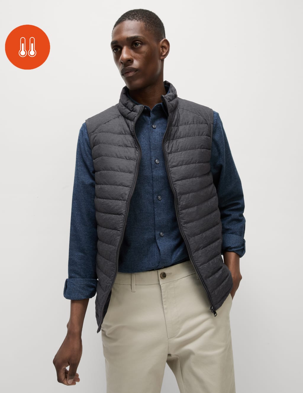 Marks and spencer grey jacket discount