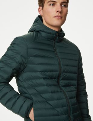 

Mens M&S Collection Feather and Down Jacket with Stormwear™ - Bottle Green, Bottle Green
