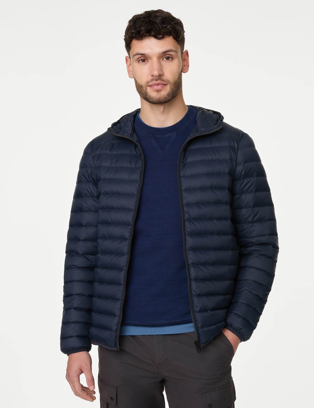 Feather and Down Jacket with Stormwear™ image 3