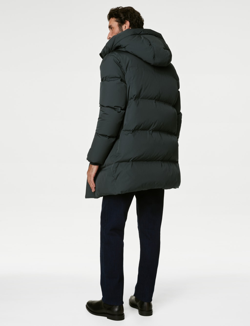 Feather & Down Padded Hooded Puffer Jacket with Stormwear™ image 5