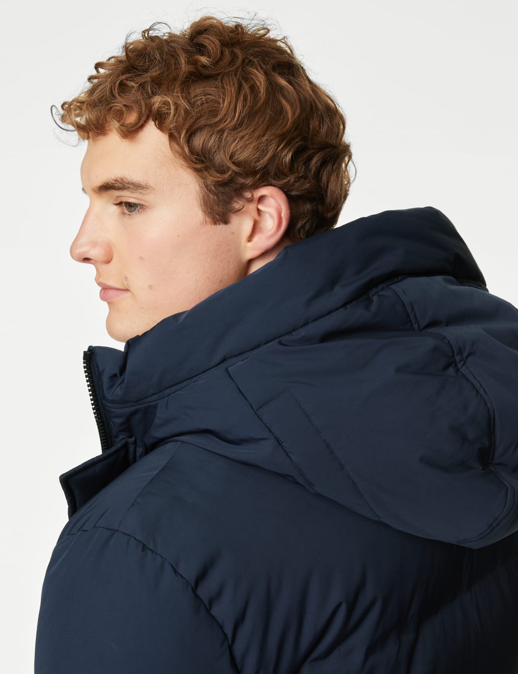 Feather & Down Padded Hooded Puffer Jacket with Stormwear™ image 4